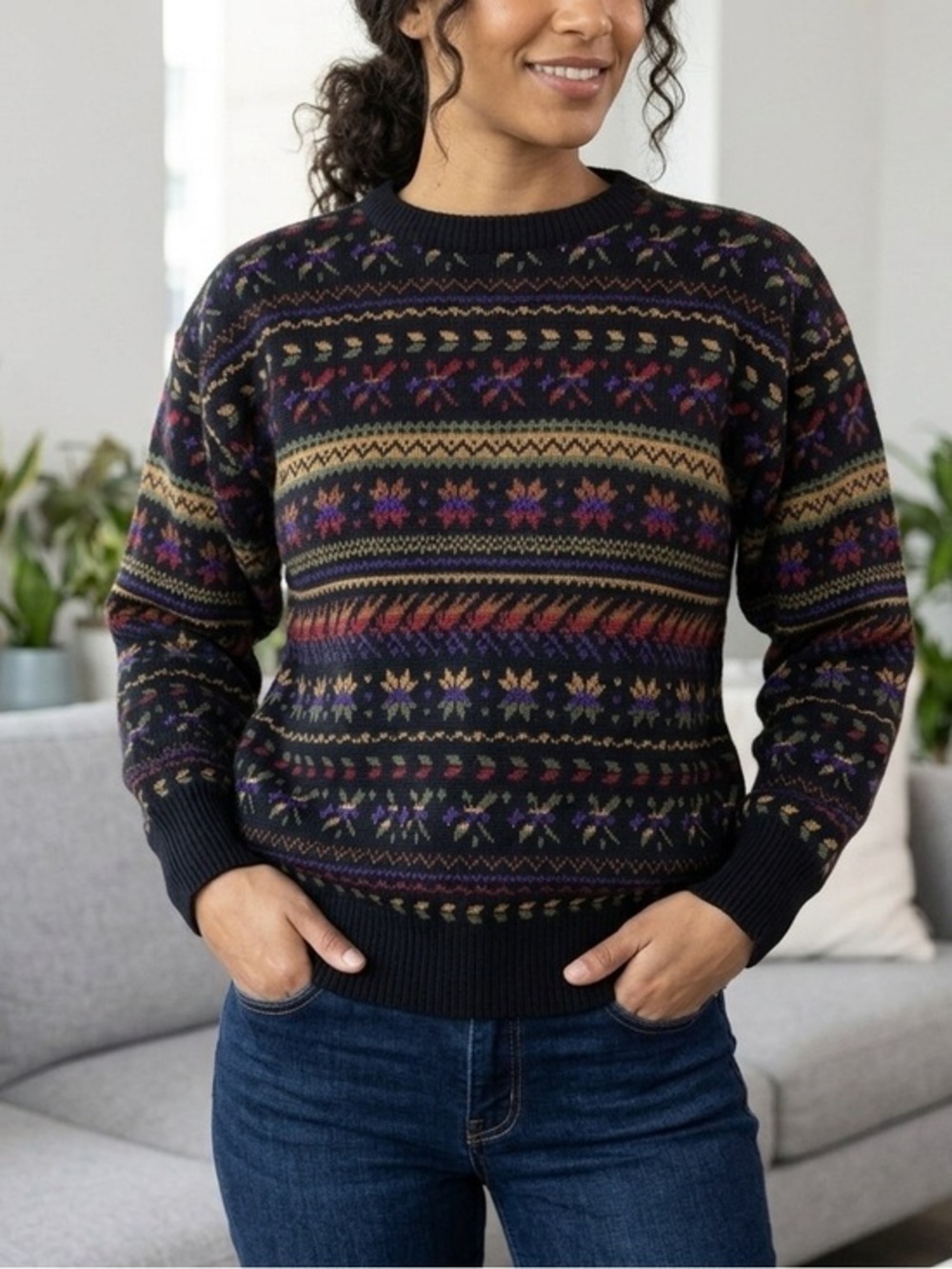 Vintage 80s  Meister Wool blend Sweaters size Small